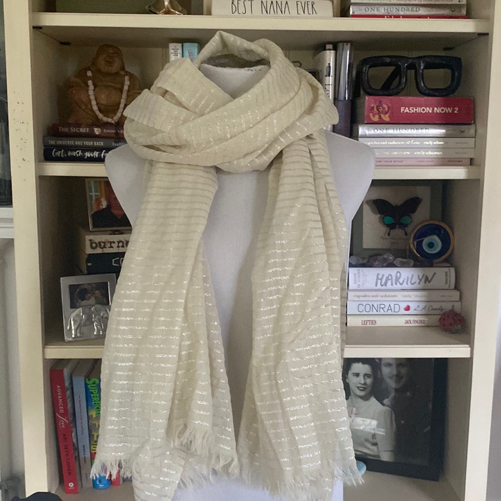 J. Crew Metallic Large Scarf